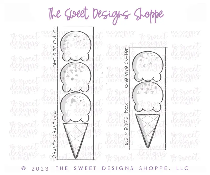 Ice Cream for You Set - 2 Piece Set - Cookie Cutters