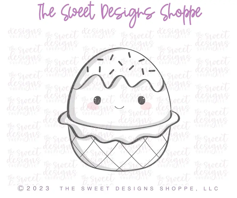 Ice Cream Plush - Cookie Cutter