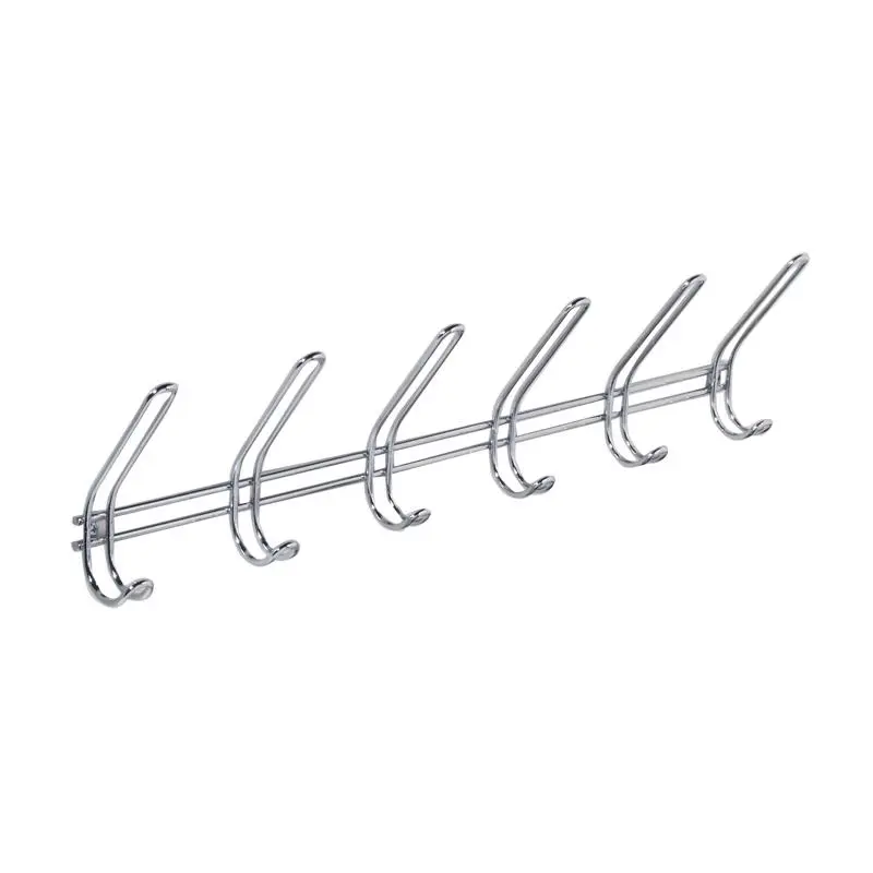 iDesign WM Hook 19.9 in. L Chrome Silver Steel Hook Rack 1 pk (Pack of 4)