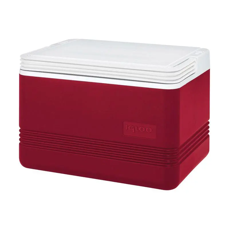 Igloo Legend 12 Cans Capacity Red/White Plastic Reusable Cooler - Open Box