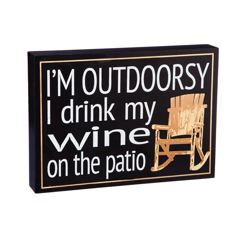 I'm Outdoorsy Wooden Plock,6wp1002