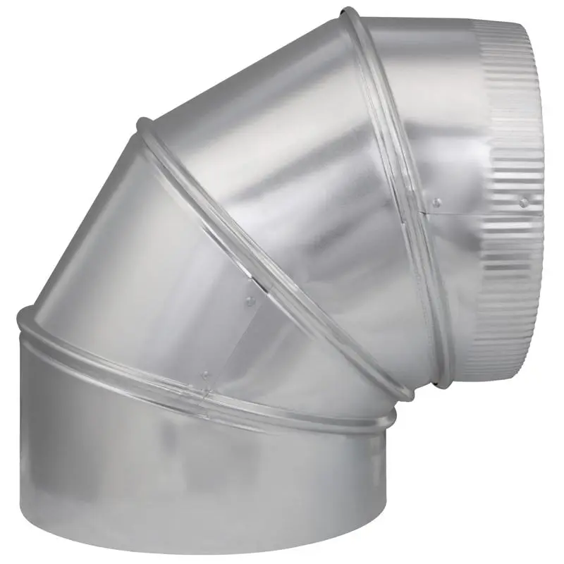 Imperial 10 in. D X 10 in. D Adjustable 90 deg Galvanized Steel Stove Pipe Elbow - Open Box