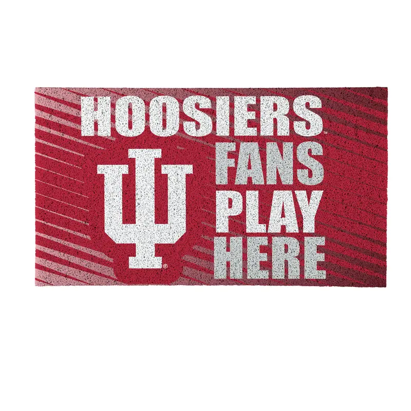 Indiana University Fan PVC Mat, 28"x16"