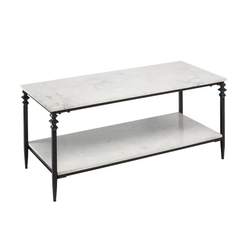 Indoor/Outdoor Nottoway White Marble Coffee Table,59k67