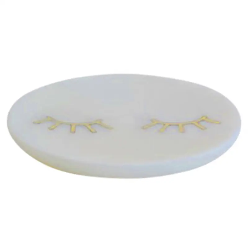 Inlaid Marble Tray - Lashes Set Of 2 By HomArt