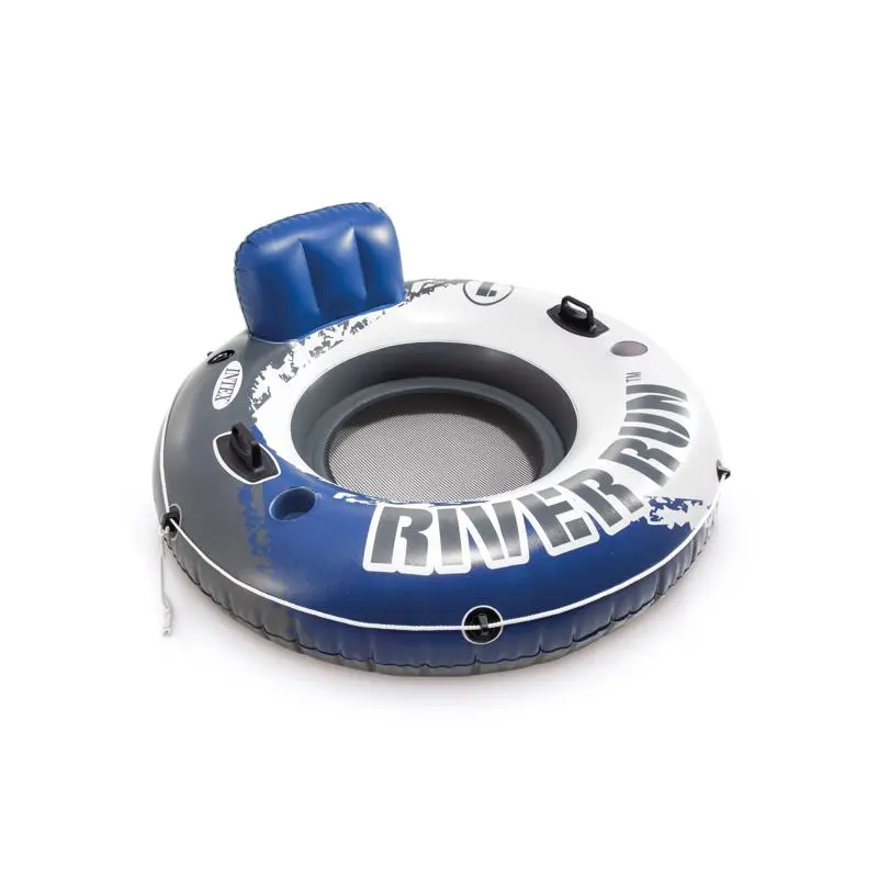 Intex River Run Blue/White Vinyl Adult Inflatable Floating Tube 53 W in. - Deal of The Week