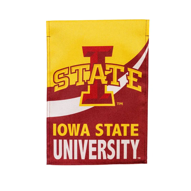 Iowa State University Burlap Flag GDN Size