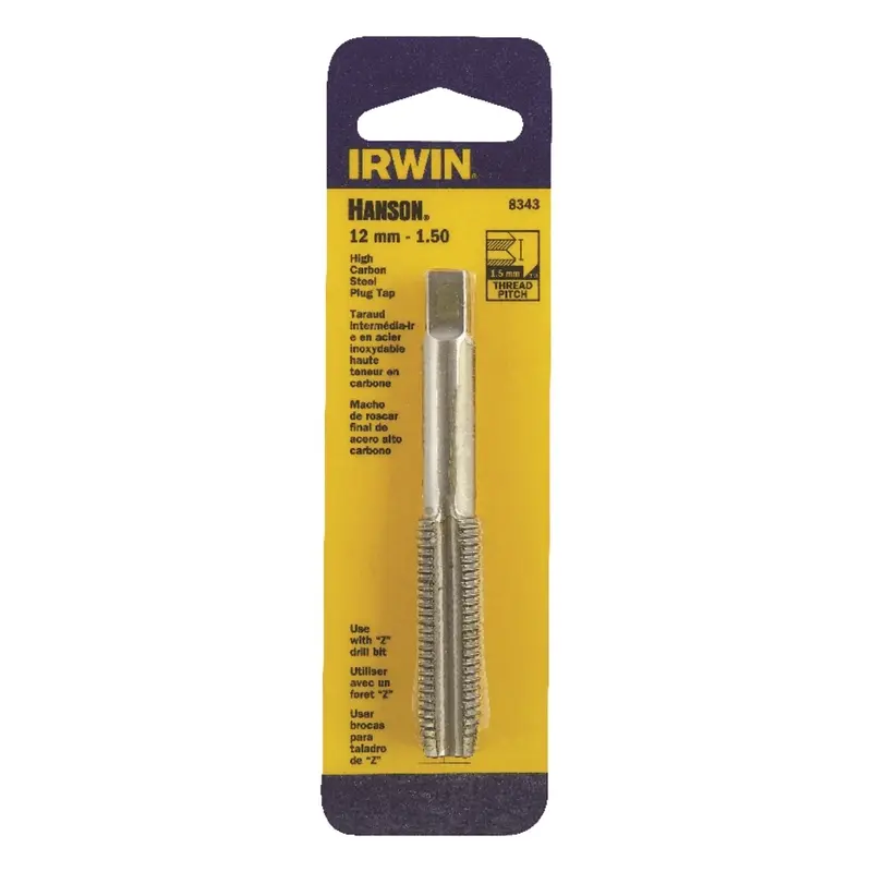 Irwin Hanson High Carbon Steel Metric Plug Tap 12 - 1.50 mm 1 pc - Deal of The Week