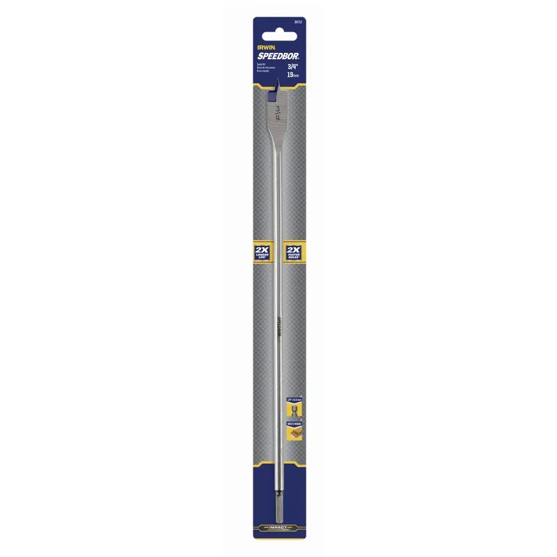 Irwin Speedbor 3/4 in. X 16 in. L Carbon Steel Wood Boring Bit Hex Shank 1 pc - Deal of The Week