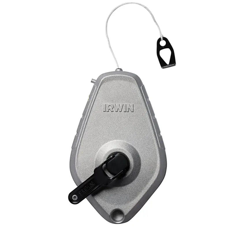 Irwin Strait-Line 2 oz Gray Fast Retrieve Chalk Line Reel 100 ft. Yellow - Open Box