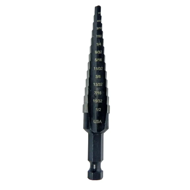 Irwin Unibit 1/8 to 1/2 in. High Speed Steel Step Drill Bit Square Shank 1 pc - Deal of The Week