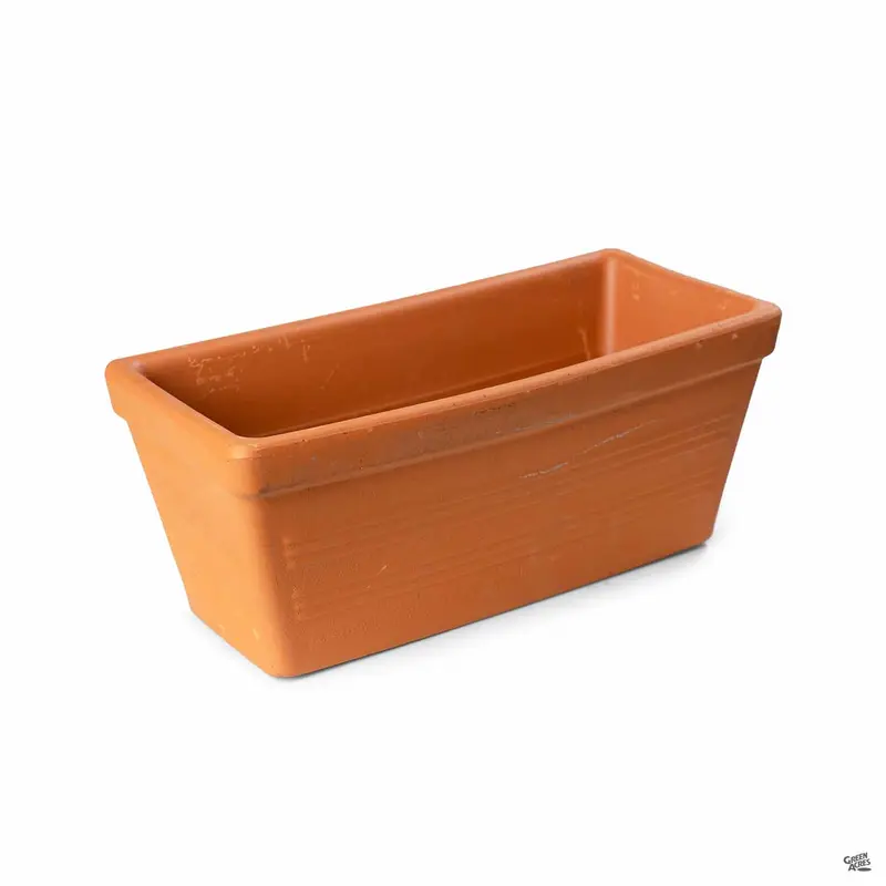 Italian Lined Window Box Terracotta
