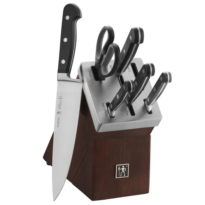 J.A. Henckels International Classic 7-Piece Self-Sharpening Knife Block Set