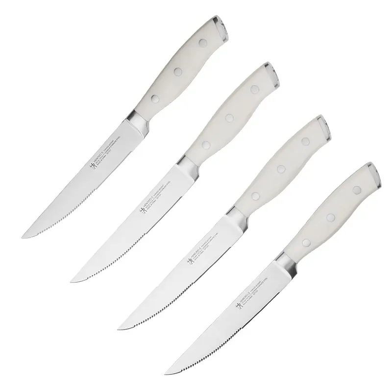 J.A Henckels International Forged Accent 4-pc Steak Knife Set - White