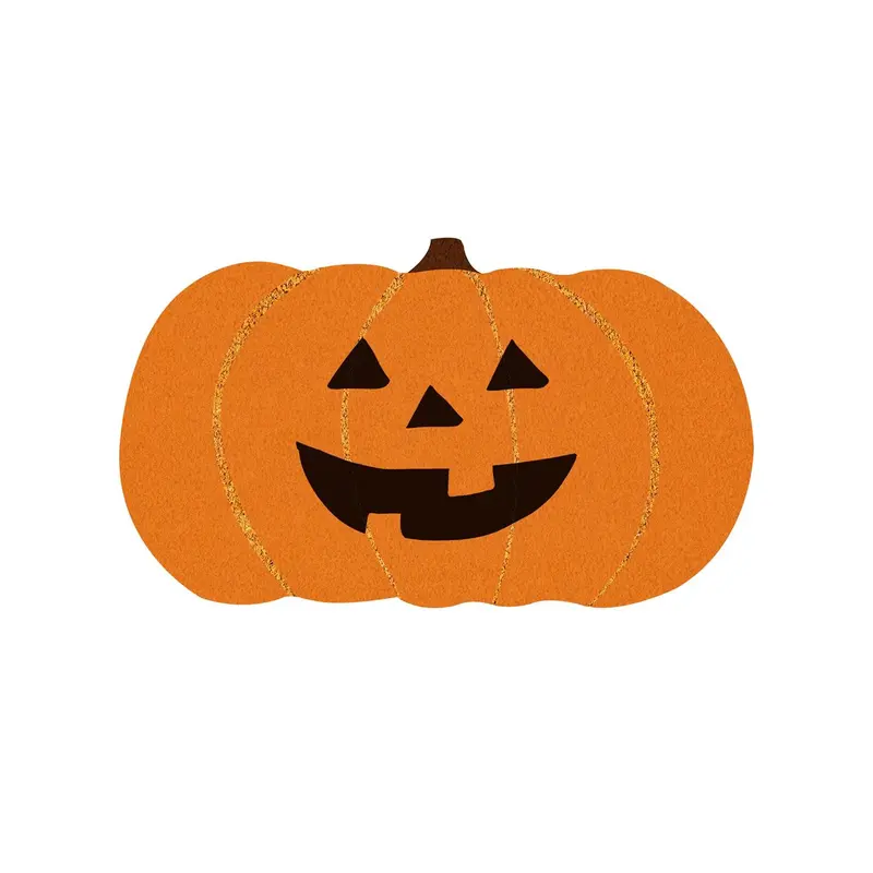 Jack O' Lantern Shaped Coir Mat