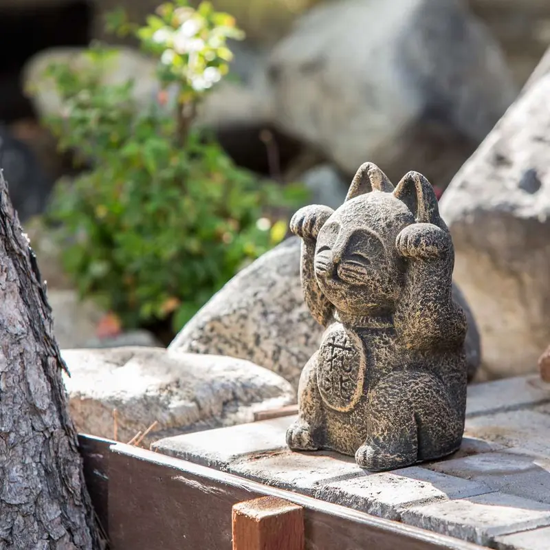 Japanese Lucky Cat Set of 4 By Garden Age Supply
