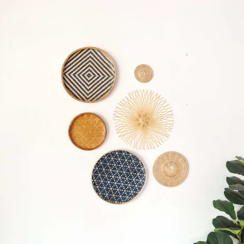 Jong Luck - Wall Art Decor Hanging (Set Of 6) By Thaihome