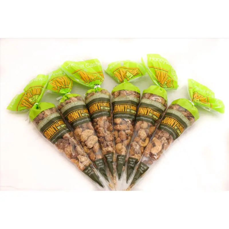 Jonny Almond Nut Company HoneySalt Cashews 4 oz Bagged (Pack of 12)