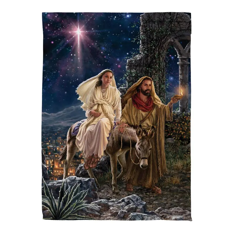 Journey to Bethlehem Suede Flag House