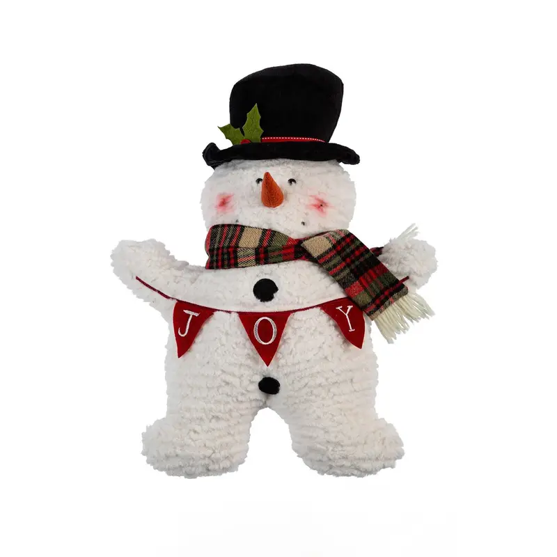 Joyful Traditions Pillow Shaped Snowman, 19"