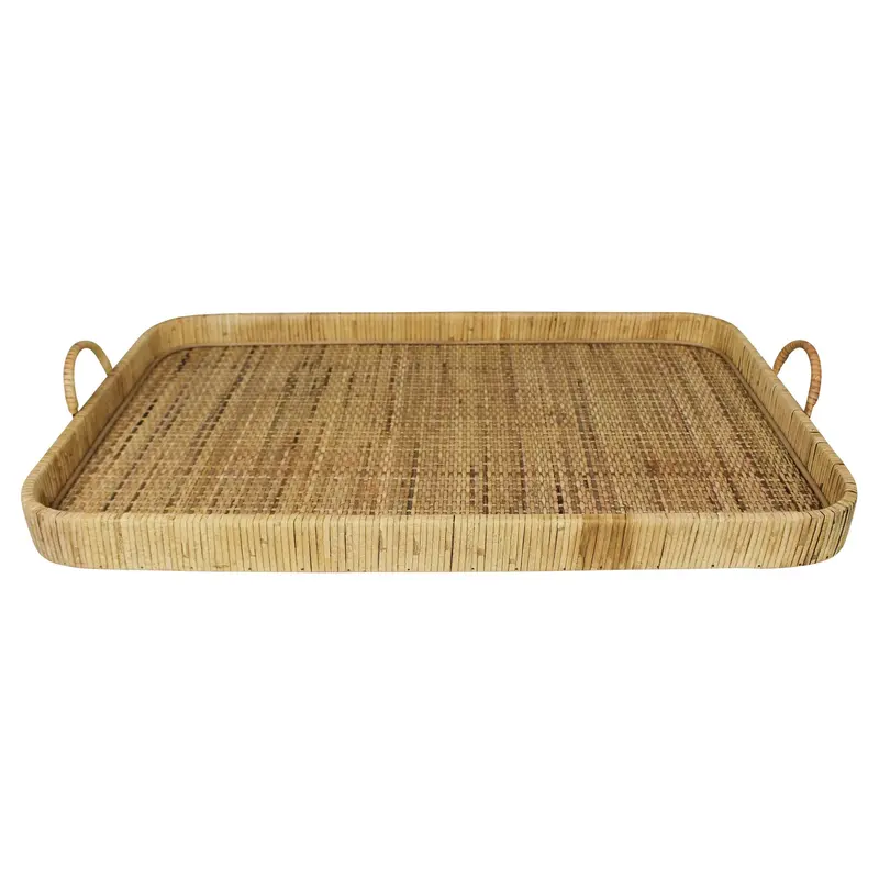 Jumbo Bamboo Rectangular Tray By Homeroots