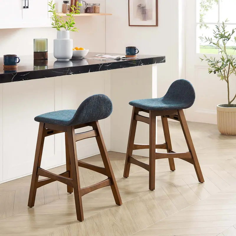 Juno Wood Counter Stool - Set of 2 By Modway - EEI-6555