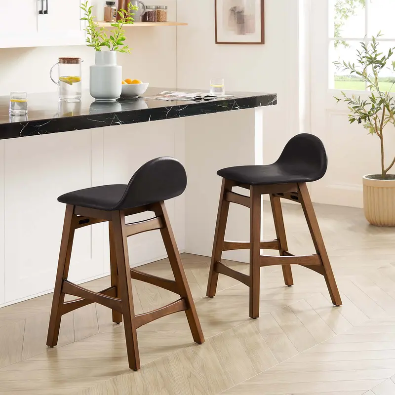 Juno Wood Counter Stool - Set of 2 By Modway - EEI-6556