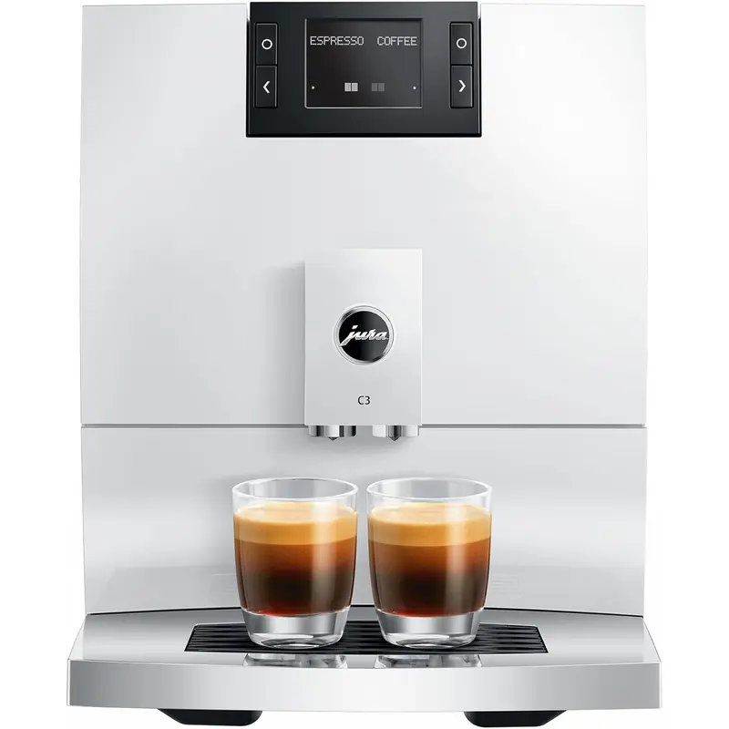 Jura C3 Coffee Machine - Piano White