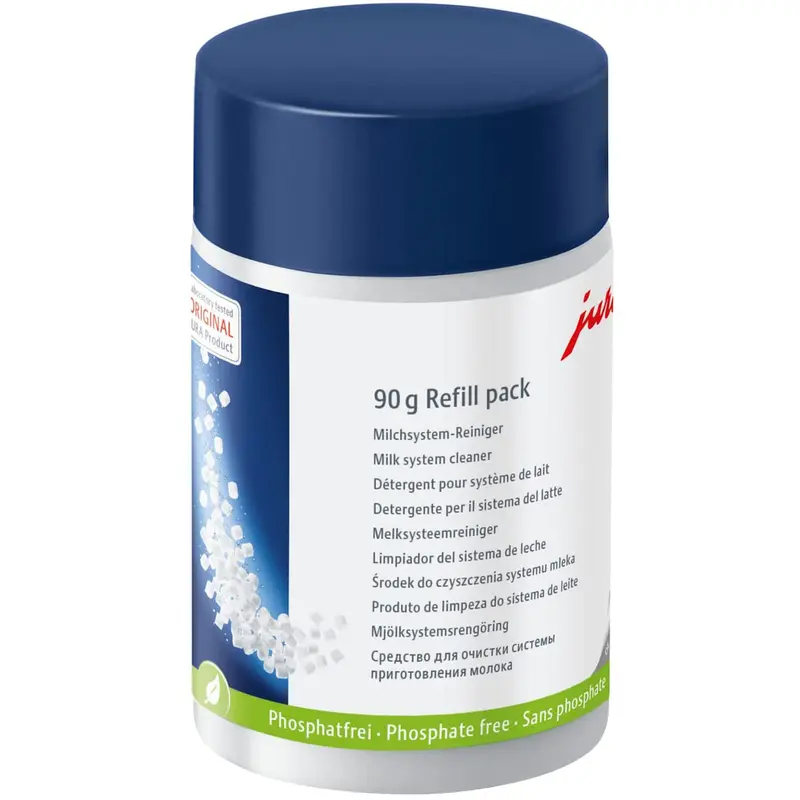 Jura Milk System Cleaner Mini Tablets w.Dispenser (90 g Bottle)