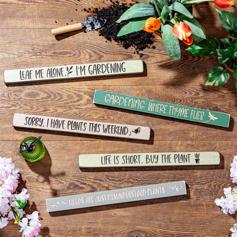 Just For Laughs Garden Glee Wood Sign Program, 18"L