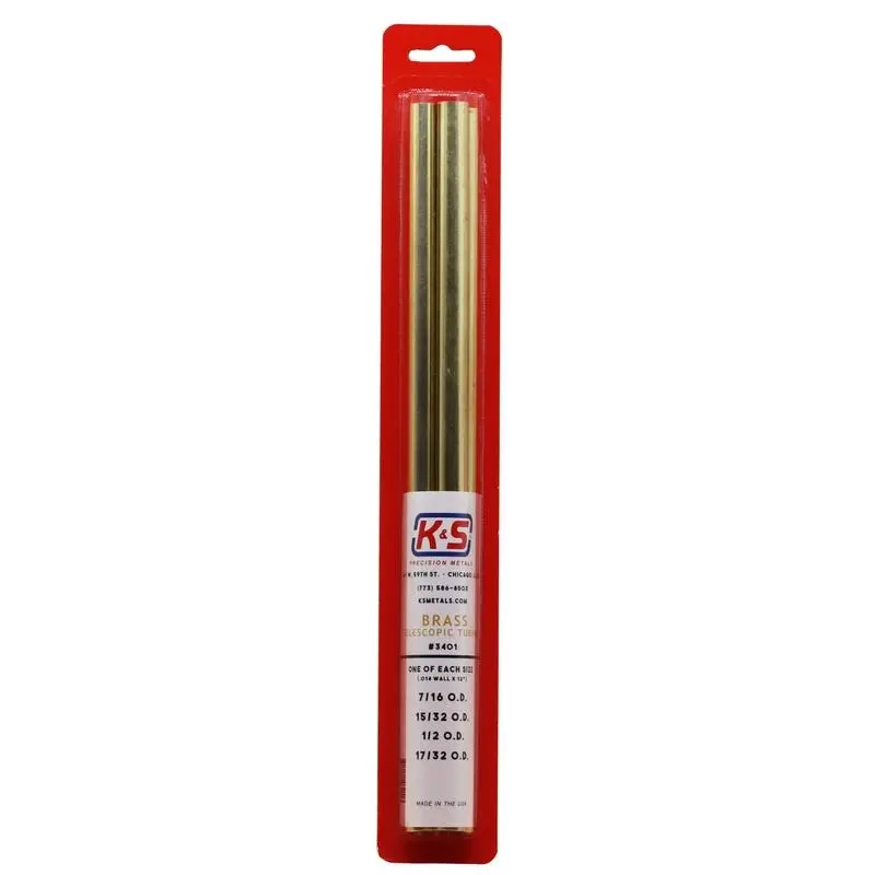 K&S 12 in. L Round Brass Tube 4 pk - Open Box