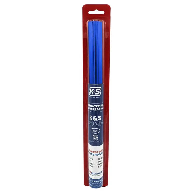 K&S Blue Alum Foil 0.04 in. X 12 in. W X 24 in. L Aluminum Foil - Open Box