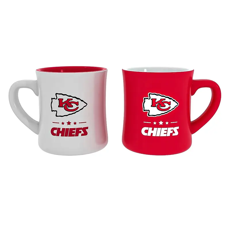 Kansas City Chiefs 10oz Ceramic Cup Set, 2pc