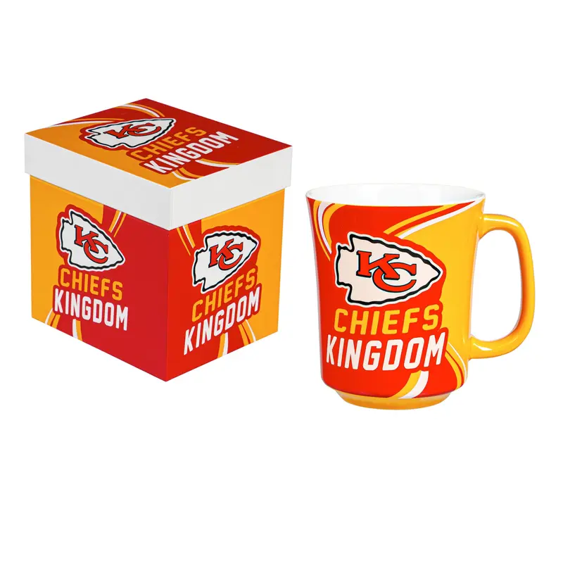 Kansas City Chiefs, 14oz Ceramic with Matching Box,3rca3815