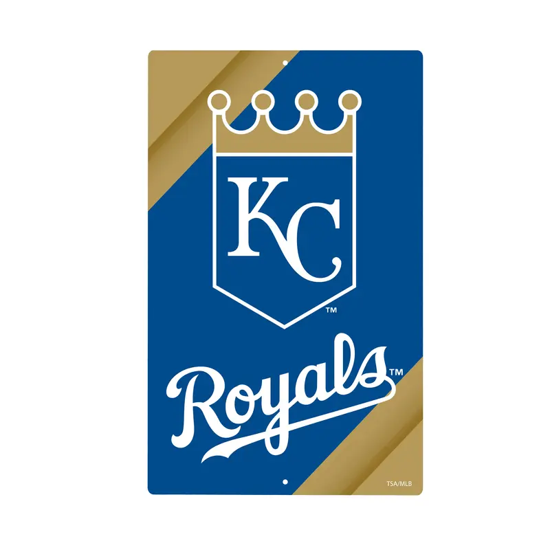 Kansas City Royals Logo Sign USA Metal Wall Sign, 7.5" x 11.5"