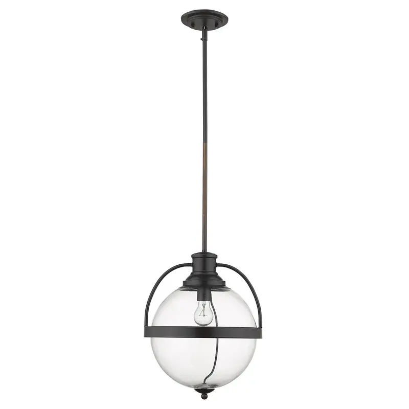Kassian 1-Light Oil-Rubbed Bronze Pendant By Homeroots