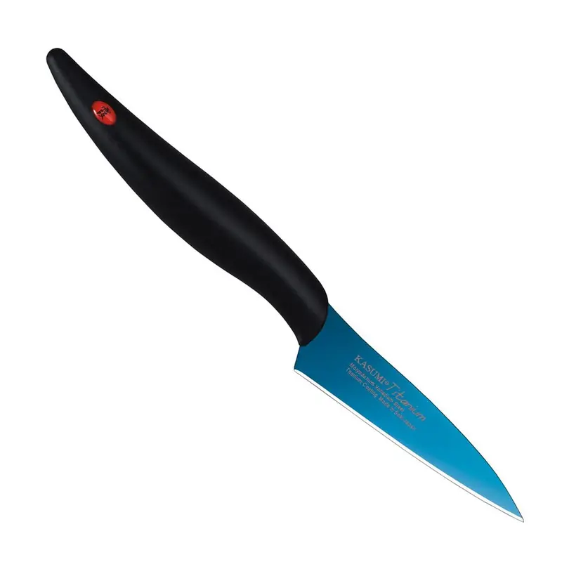 Kasumi Titanium-Coated 3" Paring Knife, Blue