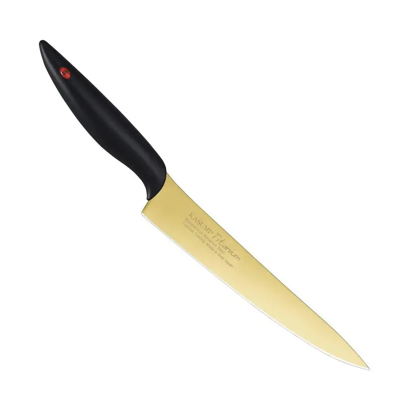 Kasumi Titanium-Coated 7 3/4" Carving Knife, Gold