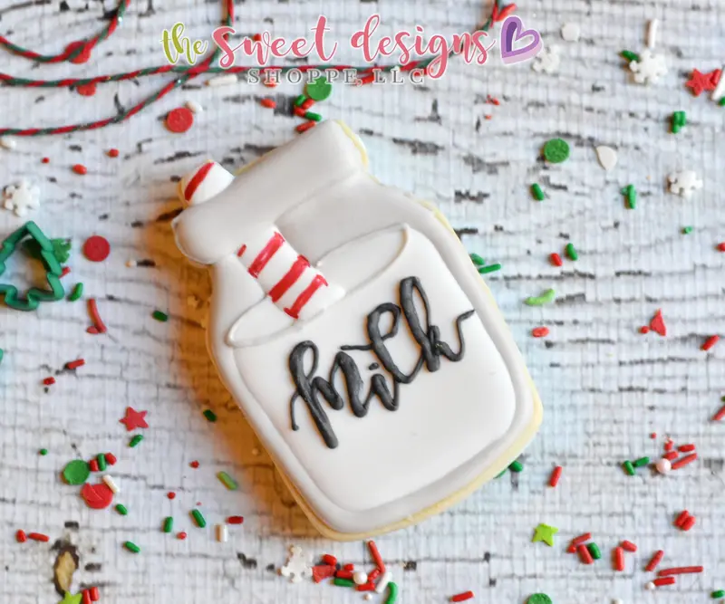 Kawaii Milk with Straw - Cookie Cutter
