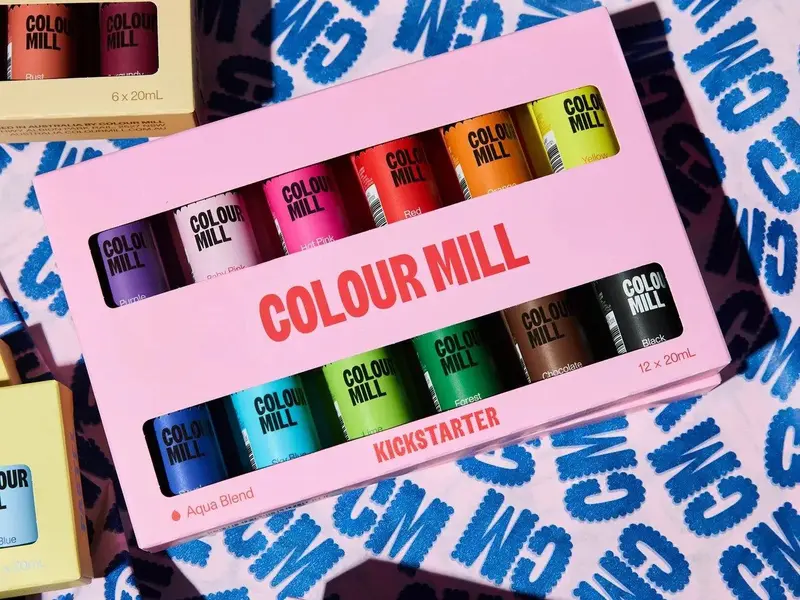 Kickstarter Pack - Aqua Blend - (12 Colors of 20ml each) - Food Color by