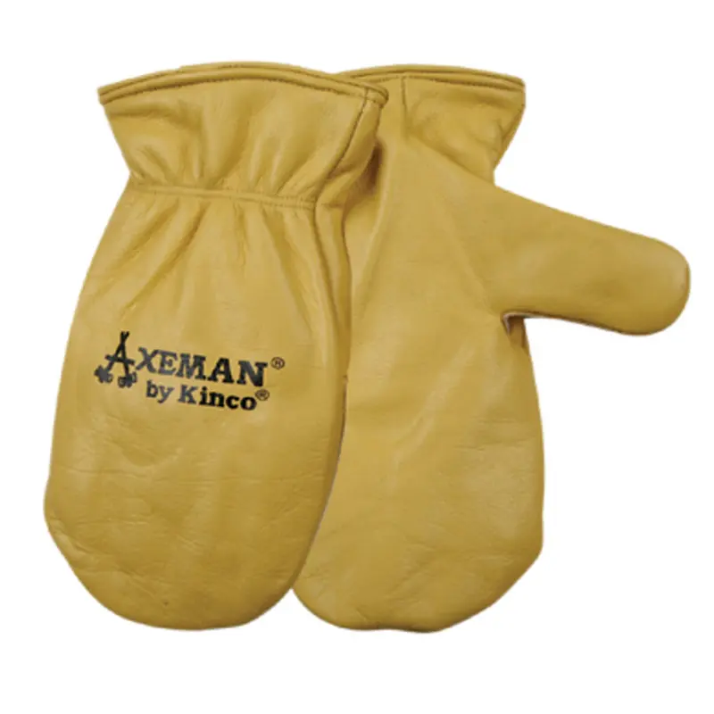 Kinco Axeman Gold Cowhide Leather Men's Outdoor Insulated Work Gloves Mittens Large - Open Box