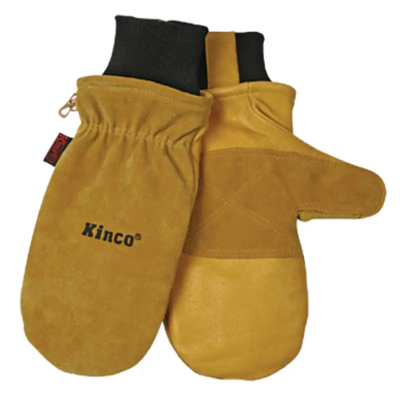 Kinco XL Pigskin Leather Black/Gold Mittens - Deal of The Week