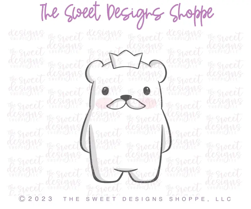 King Dad Bear - Cookie Cutter