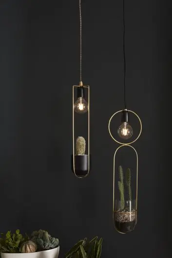Kol Acrobatic Hanging Planter with Spot Light By Accent Decor
