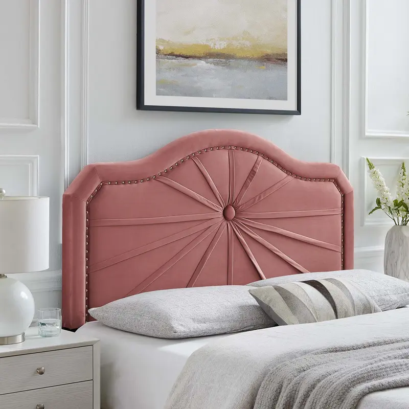 Kristin Pleated Performance Velvet King/California King Headboard by Modway