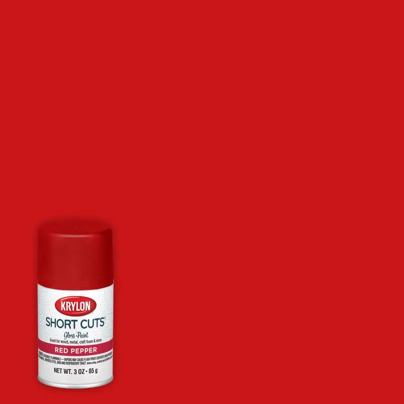 Krylon Short Cuts Gloss Red Pepper Spray Paint 3 oz. (Pack of 6) - Deal of The Week