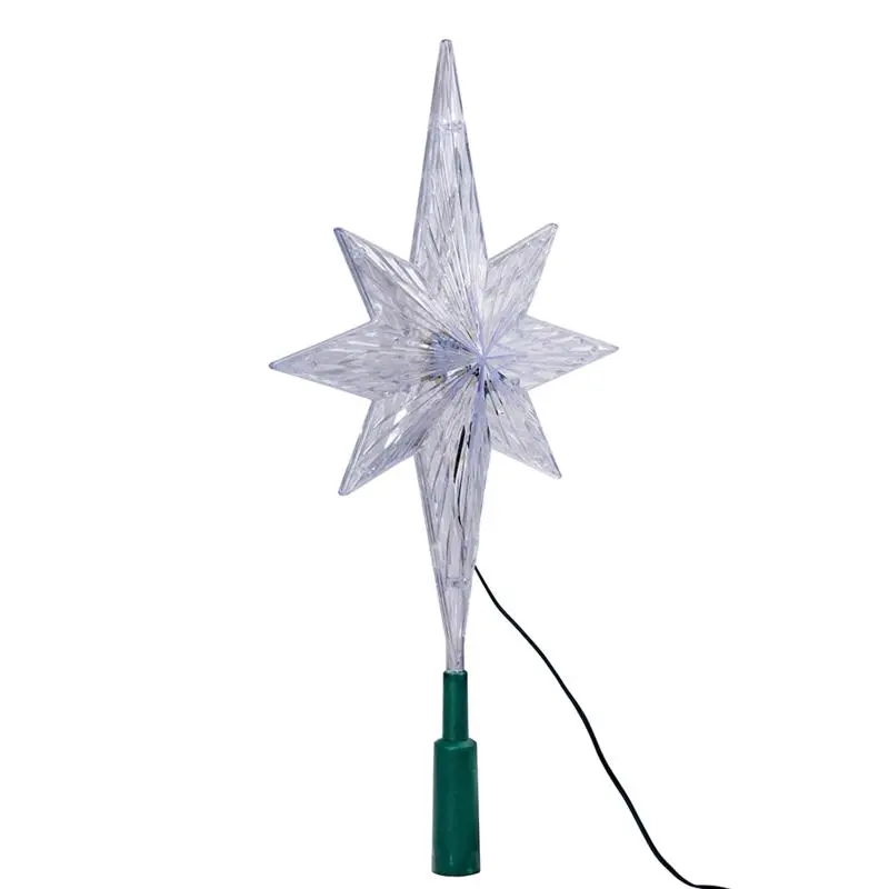 Kurt S. Adler LED Clear Star Tree Topper 11 in. (Pack of 6)