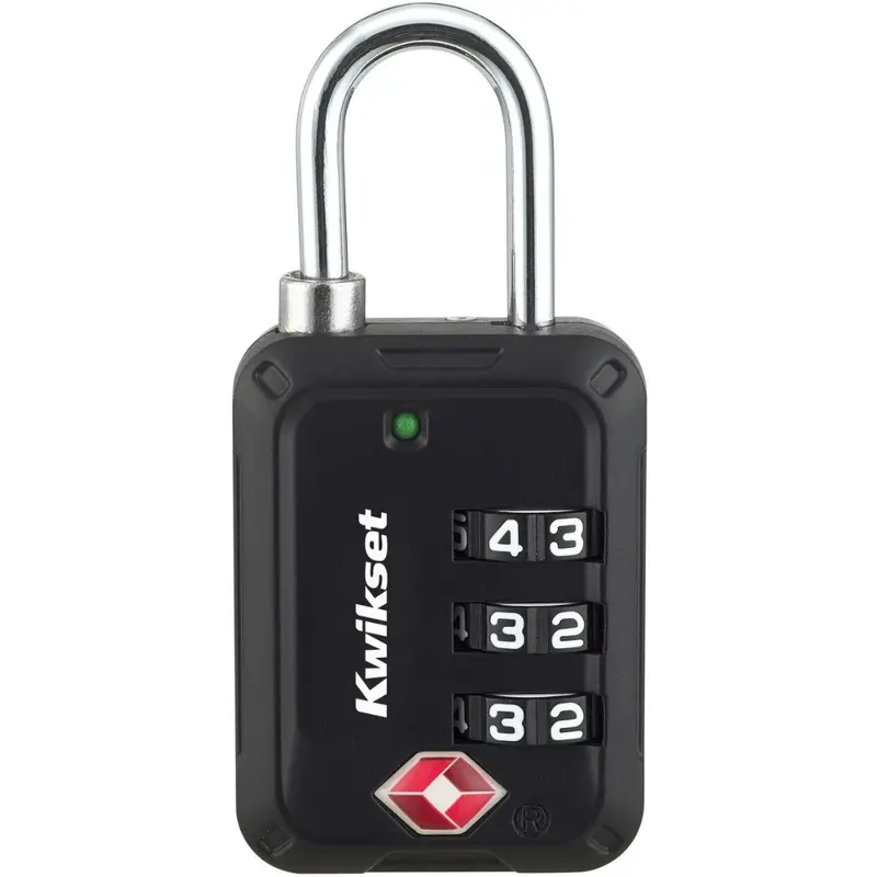 Kwikset 1-3/16" TSA Combination Padlock - Black