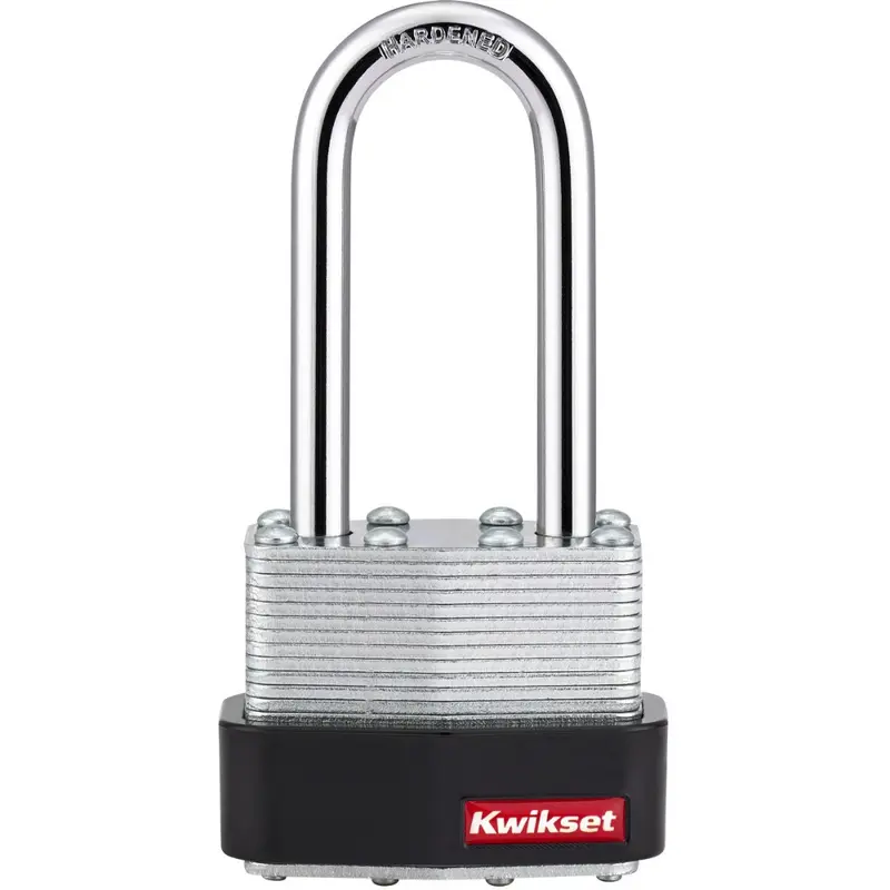 Kwikset 1-3/4 In. Laminated Steel Keyed Different Padlock with 2 In. Hardened Steel Shackle