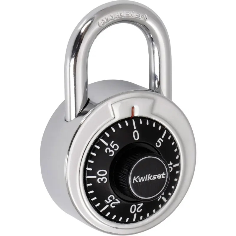 Kwikset 2" Combination Dial Padlock with 13/16" Shackle - Black